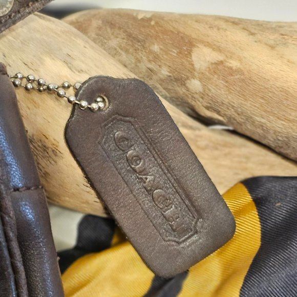 Vintage Coach Chelsea Dark Brown Leather Flap Crossbody Bag - Picture 4 of 8